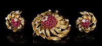 Lot 456 - 1960s Kutchinsky 18ct gold diamond and ruby...