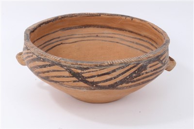 Lot 121 - Ancient Chinese redware pottery Neolithic bowl