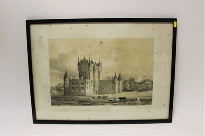Lot 178 - Fine Edwardian print of the Earl of Strathmore and his family at Glamis Castle