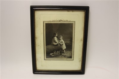 Lot 178 - Fine Edwardian print of the Earl of Strathmore and his family at Glamis Castle