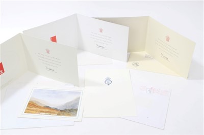 Lot 177 - HRH Prince Charles, The Prince's Trust - four 1990s Christmas cards