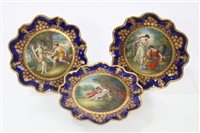 Lot 16 - Pair late 19th century Vienna porcelain...