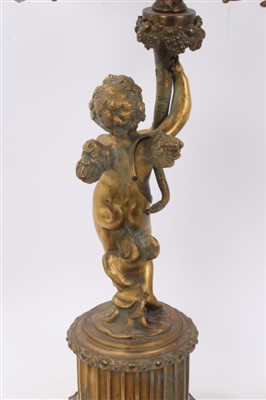 Lot 953 - 19th century Continental ormolu candelabrum