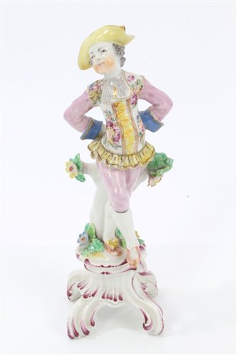 Lot 44 - Fine 18th century Bow porcelain figure of a...