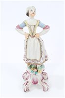 Lot 45 - Fine 18th century Bow porcelain figure of a...