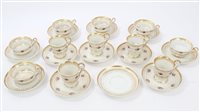 Lot 69 - Early 19th century French Empire porcelain tea...