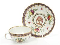 Lot 73 - Fine 18th century Worcester fluted teacup and...