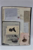 Lot 2515 - Victorian / Edwardian military papers,...