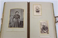 Lot 2518 - Victorian photographs in two albums - cartes...