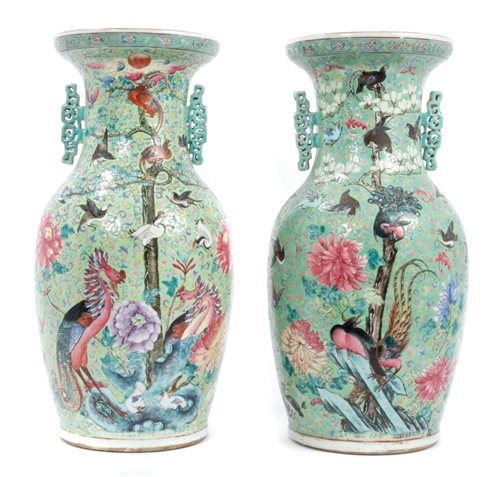 Lot 124 - Pair good quality late 19th century Chinese...