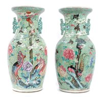 Lot 124 - Pair good quality late 19th century Chinese...