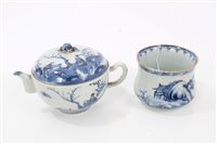 Lot 129 - 18th century Chinese blue and white rice wine...