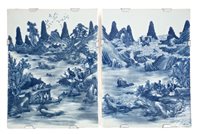 Lot 138 - Pair 19th / early 20th century Chinese blue...