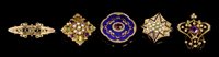 Lot 498 - Group of five brooches - to include an Art...