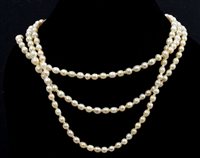 Lot 507 - Fine antique natural pearl and diamond...