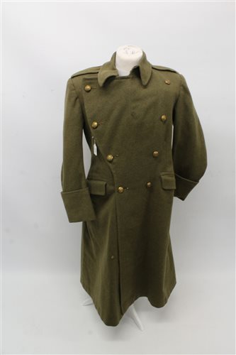 Lot 675 - Second World War Royal Engineers Great Coat by...