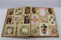 Lot 2428 - Victorian scrapbook - well-presented pages...