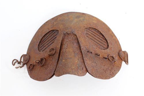 Lot 754 - First World War 1916 Tank crew steel mask