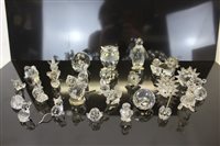 Lot 2027 - Selection of unboxed Swarovski crystal items -...