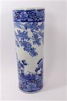 Lot 135 - Late 19th century Japanese blue and white...