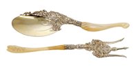 Lot 261 - Fine quality pair of silver gilt oyster...