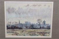 Lot 910 - *Ian Hay (b.1940) watercolour - a view of...