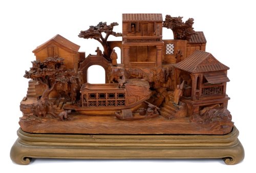 Lot 726 - Fine quality late 19th century carved wooden...