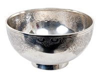 Lot 305 - 1940s silver rose bowl of circular form, with...