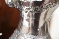 Lot 423 - Fine quality late Victorian Irish five piece tea set