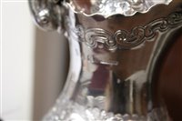 Lot 423 - Fine quality late Victorian Irish five piece tea set