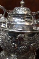 Lot 423 - Fine quality late Victorian Irish five piece tea set