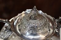 Lot 423 - Fine quality late Victorian Irish five piece tea set