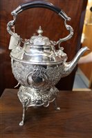 Lot 423 - Fine quality late Victorian Irish five piece tea set