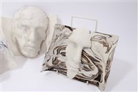 Lot 147 - Three 20th century porcelain human mask...