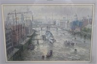 Lot 945 - *Ian Hay (b.1940) pastel - On The Thames,...