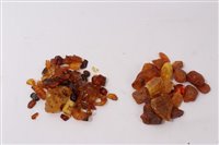 Lot 827 - Collection of small amber specimens<br /><br />