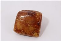 Lot 828 - Large amber specimen, 6cm long, approximately...