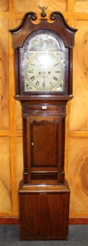 Lot 1178 - Early 19th century eight day longcase clock,...