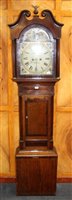 Lot 1178 - Early 19th century eight day longcase clock,...