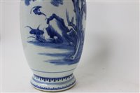 Lot 146 - Pair late 19th century Chinese blue and white...