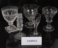 Lot 66 - Collection of 18th and 19th century glassware...