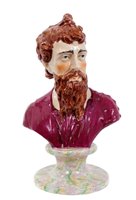 Lot 133 - Early 19th century Staffordshire pottery bust...