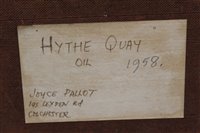 Lot 869 - Joyce Pallot (1912-2004) oil on board - Hythe...