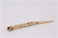 Lot 788 - 19th century marine ivory sailor's fid of...
