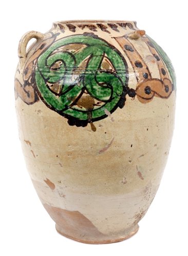 Lot 101 - 11th - 12th century Nishapur pottery vase -...