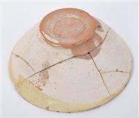 Lot 104 - 11th century Islamic Savi pottery bowl with...