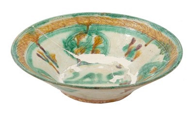 Lot 115 - Rare 11th / 12th century Nishapur pottery bowl