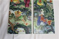 Lot 112 - Pair 20th century Chinese famille rose...