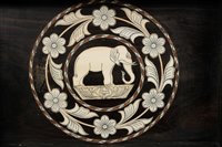 Lot 818 - Late 19th century Ceylonese ebony and ivory...