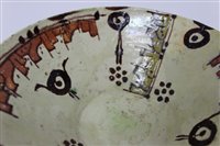 Lot 95 - 13th century Islamic Nishapur pottery bowl -...